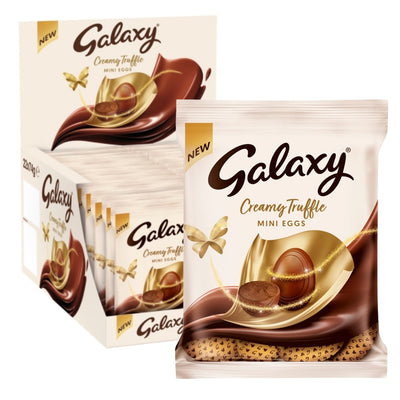 Galaxy Truffles Milk Chocolate Easter Mini Eggs Bag 80g (Box of 22)