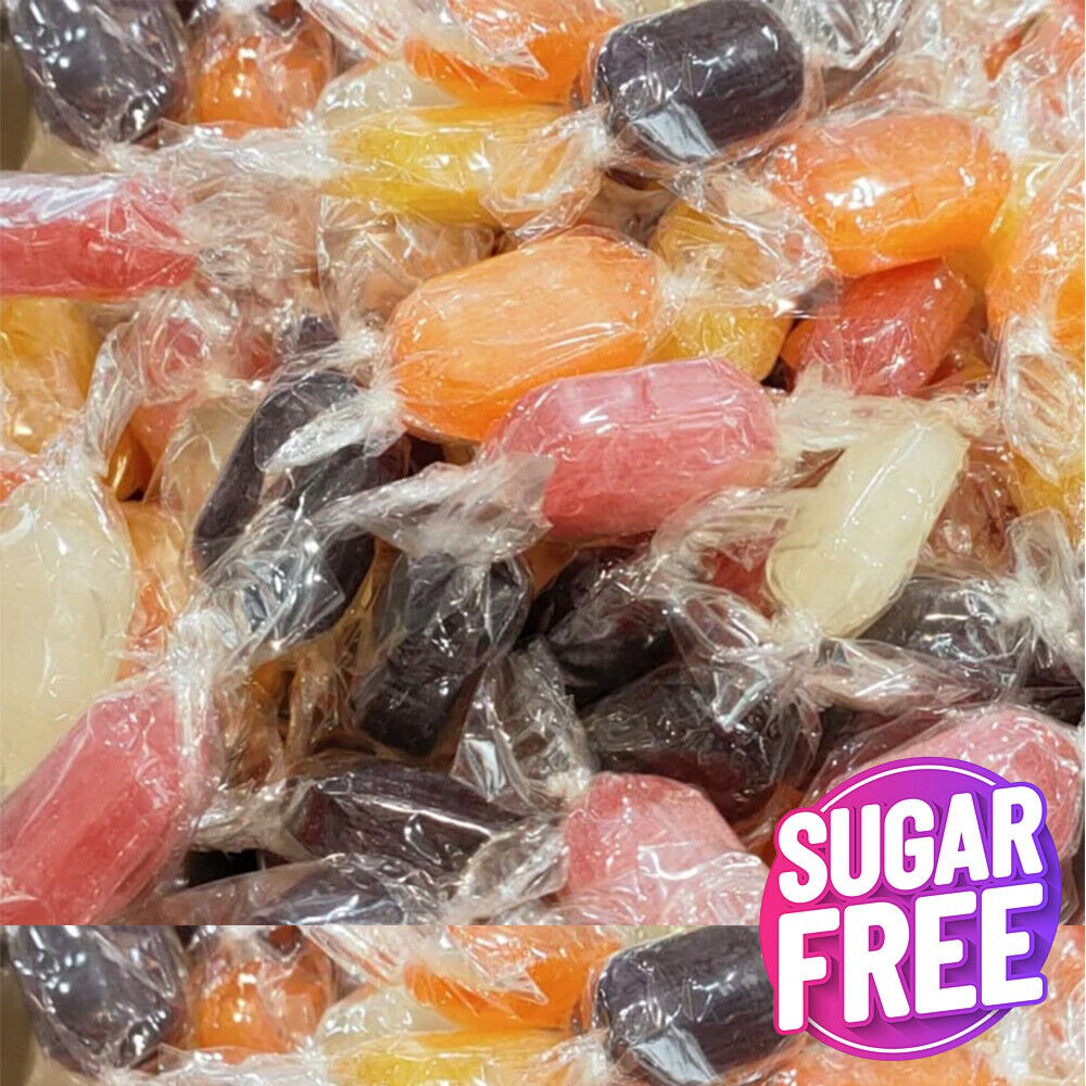 SUGAR FREE Hard Boiled Sweets- Pick And Mix Quality Wrapped Sweets Bag - WingsMart