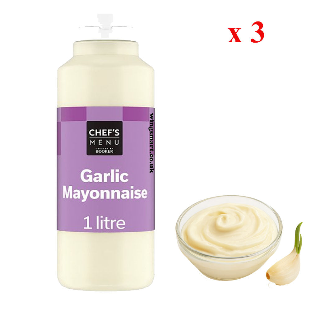 Garlic Mayonnaise Chef’s Menu 1 Litre Creamy Mayo Sauce