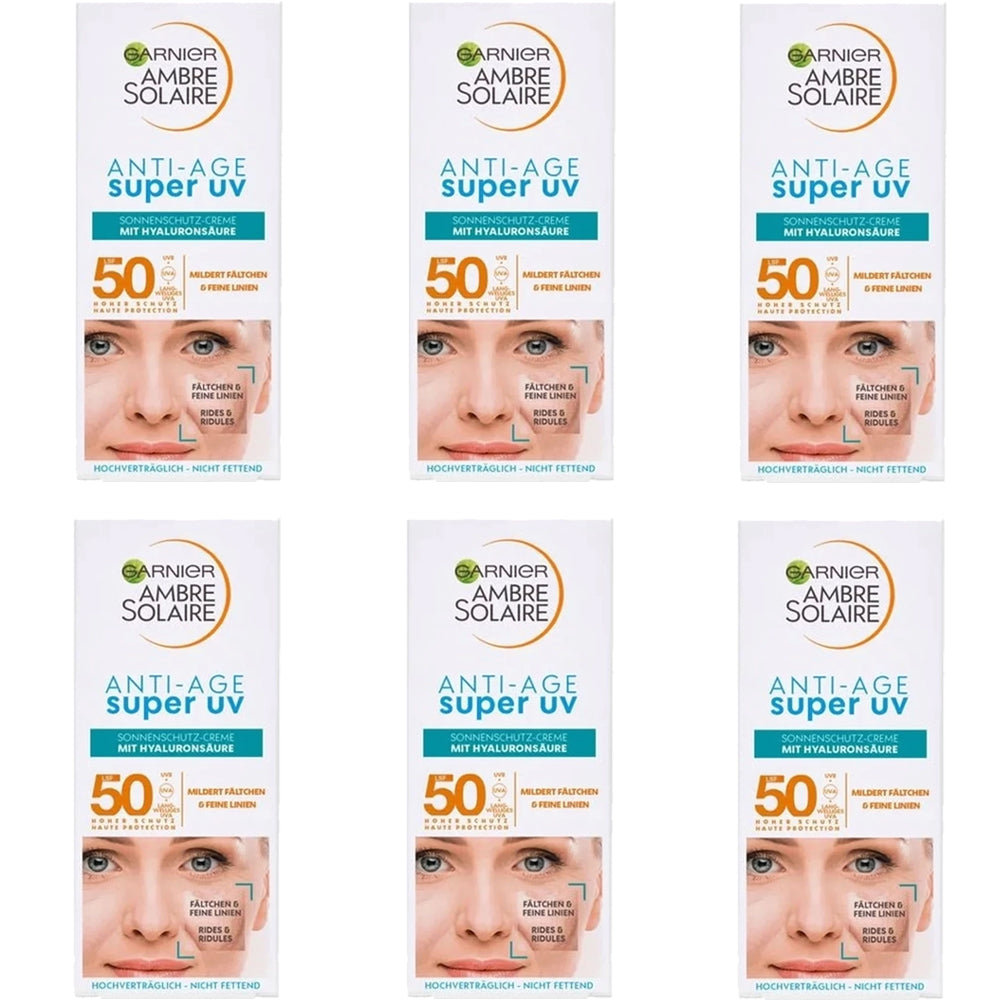 Garnier Ambre Solaire Super UV Anti-Age SPF50 Sun Cream 50ml