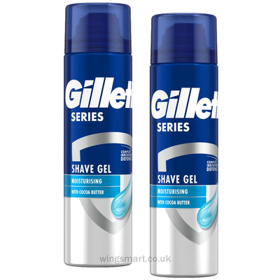 Gillette Series Moisturizing Shave Gel 200ml (Pack of 2)