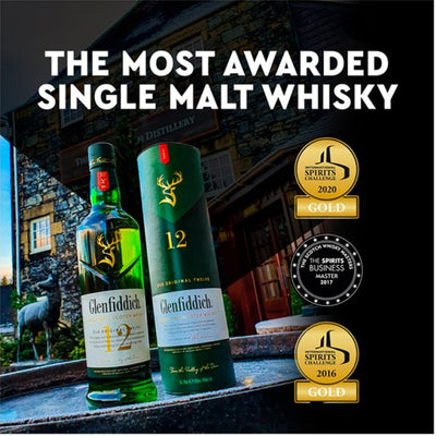 Glenfiddich 12 Year Old Single Malt Scotch Whisky 70cl