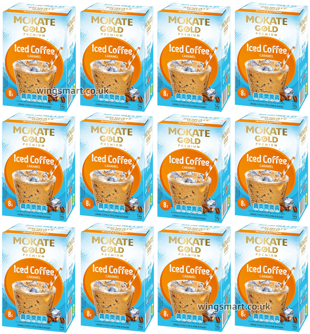 Mokate Gold Iced Coffee Drink Caramel Flavor 120g | 6 & 12 Box Options