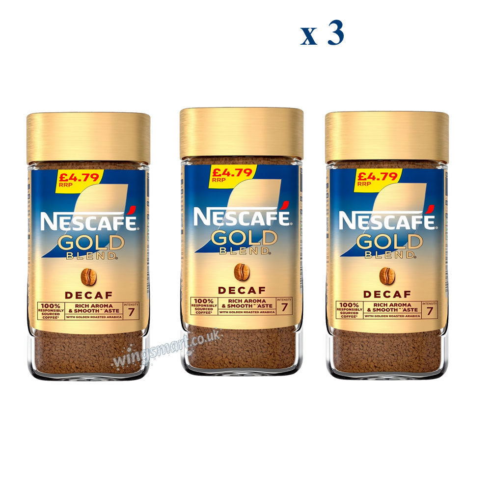 Nescafe Gold Blend Coffee Range Instant & Decaffeinated 95g