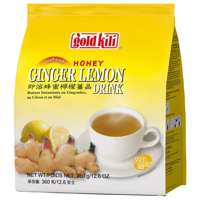 Gold Kili Instant Ginger & Lemon Drink – 360g (20 Sachets)