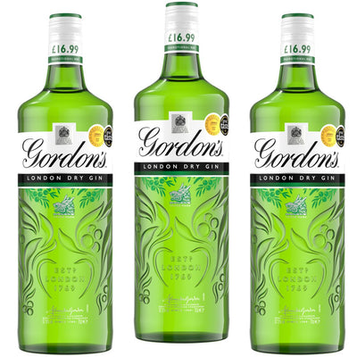Gordon's London Dry Gin 70cl PMP (Pack of 3)