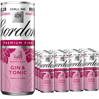 Gordon's Premium Pink Gin & Tonic 250ml 5% vol PMP (Case of 12)