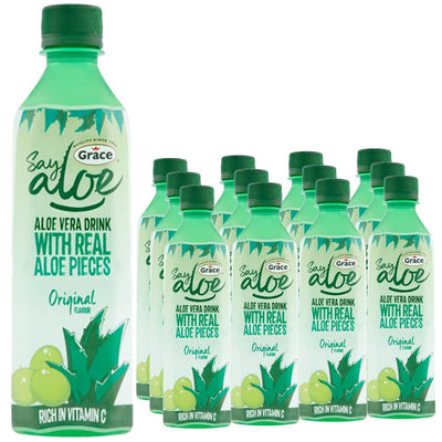 Grace Say Aloe Vera Drink Original Flavour 500ml ( Case of 12)