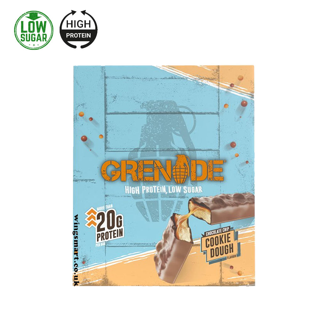 Grenade Chocolate Chip Cookie Dough Flavour 60g x 12 (full box)