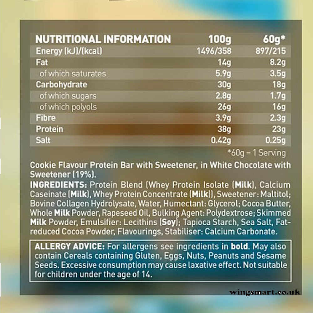 Grenade White Chocolate Cookie Flavour 60g x 12 bars (full box)