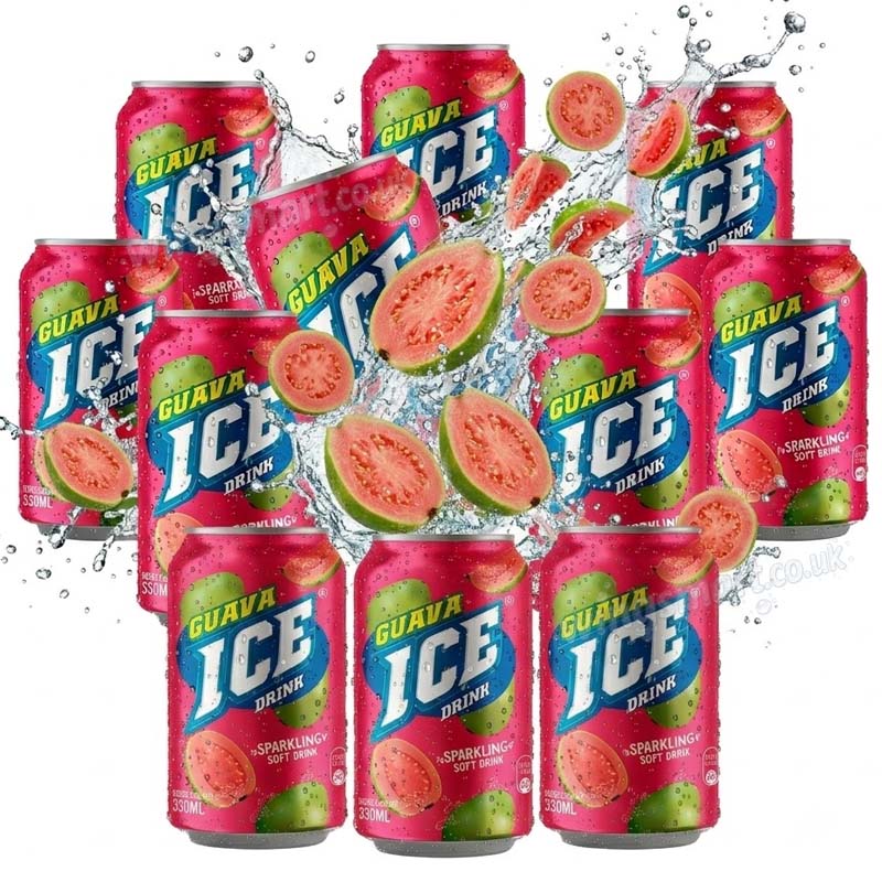Ice Guava Sparkling Drink Can 330ml(Pack of 24)