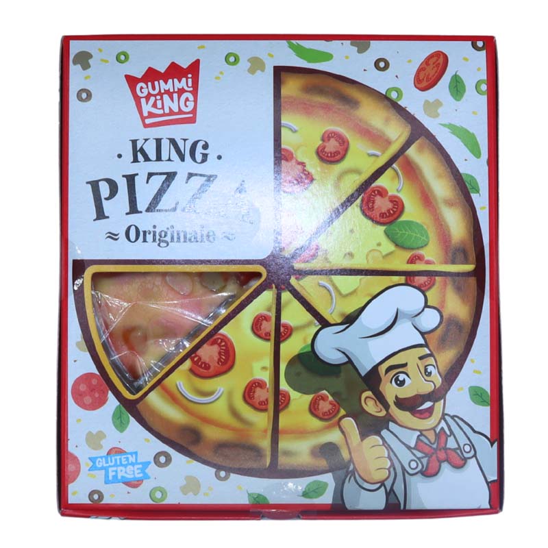 Gummi King Pizza Gummy Sweets 90g Box of 10