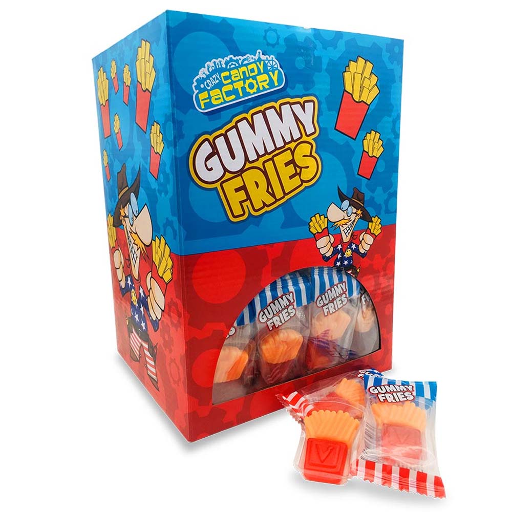 Crazy Python Sweets Crazy Candy Factory Mini Fries Jelly Sweets 10g 100 Pack – WingsMart