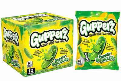 Gupperz Poppin' Pickles Liquid Filled Gummies 2.54oz (72g) - 12CT