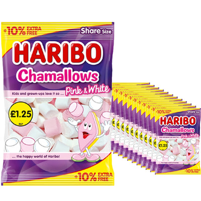 Haribo Chamallows Bag 154g PMP + 10% Extra Free (Box of 12)