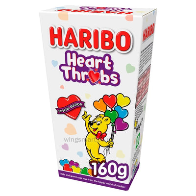 Haribo Special Edition Heart Throbs Jelly & Foam Sweets Gift Box 160g (Pack of 3)