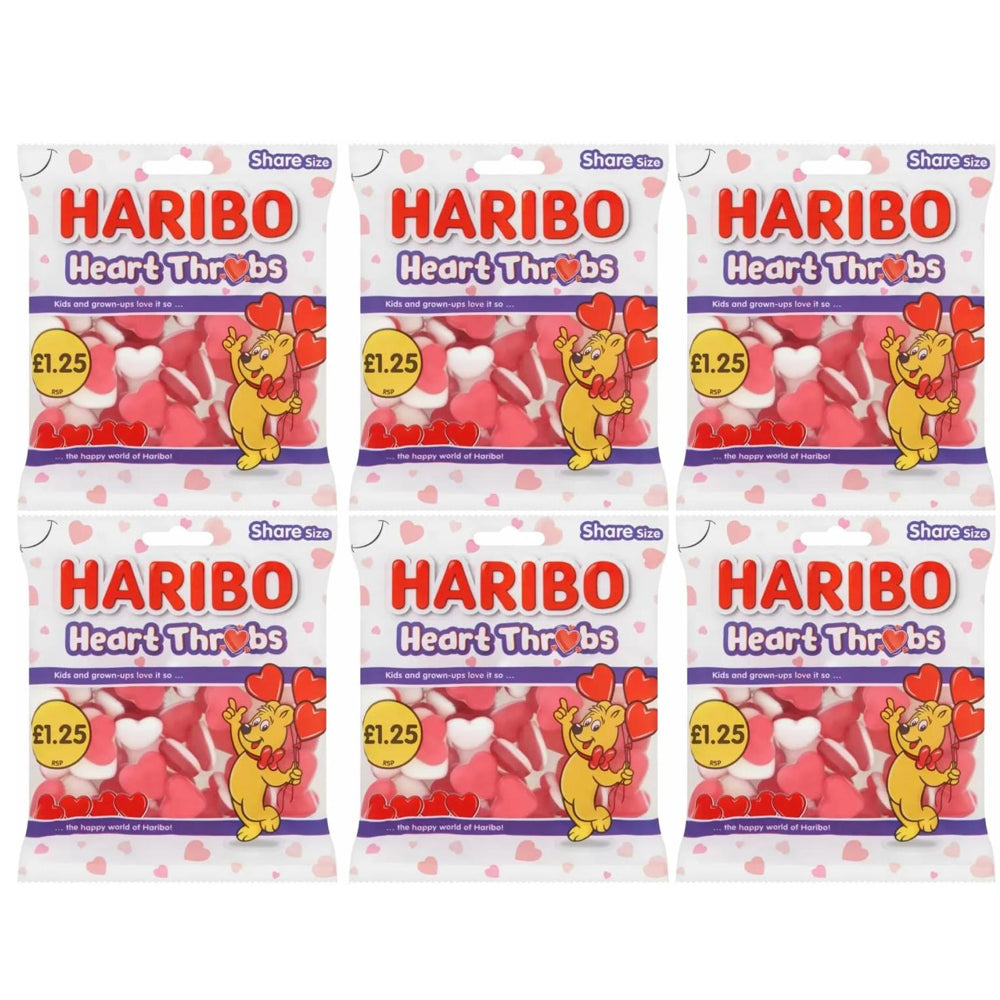 Haribo Heart Throbs Share Bags 140g PMP