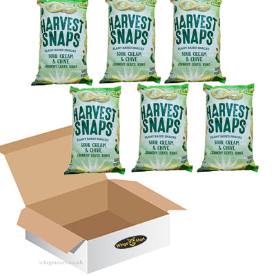 Harvest Snaps Sour Cream & Chive Lentil Rings 6 x 17g (Box of 6)