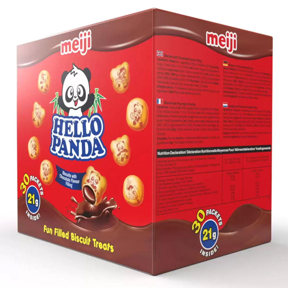 Hello Panda Chocolate Filled Biscuits, 30 x 21g
