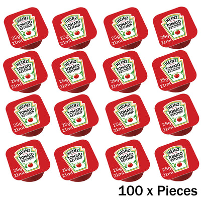 Heinz Tomato Ketchup Dip Pots 100 x 25g