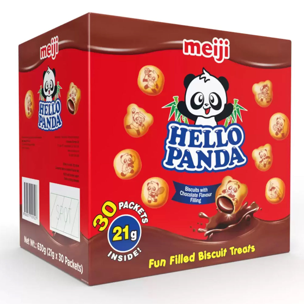Hello Panda Chocolate Filled Biscuits, 30 x 21g