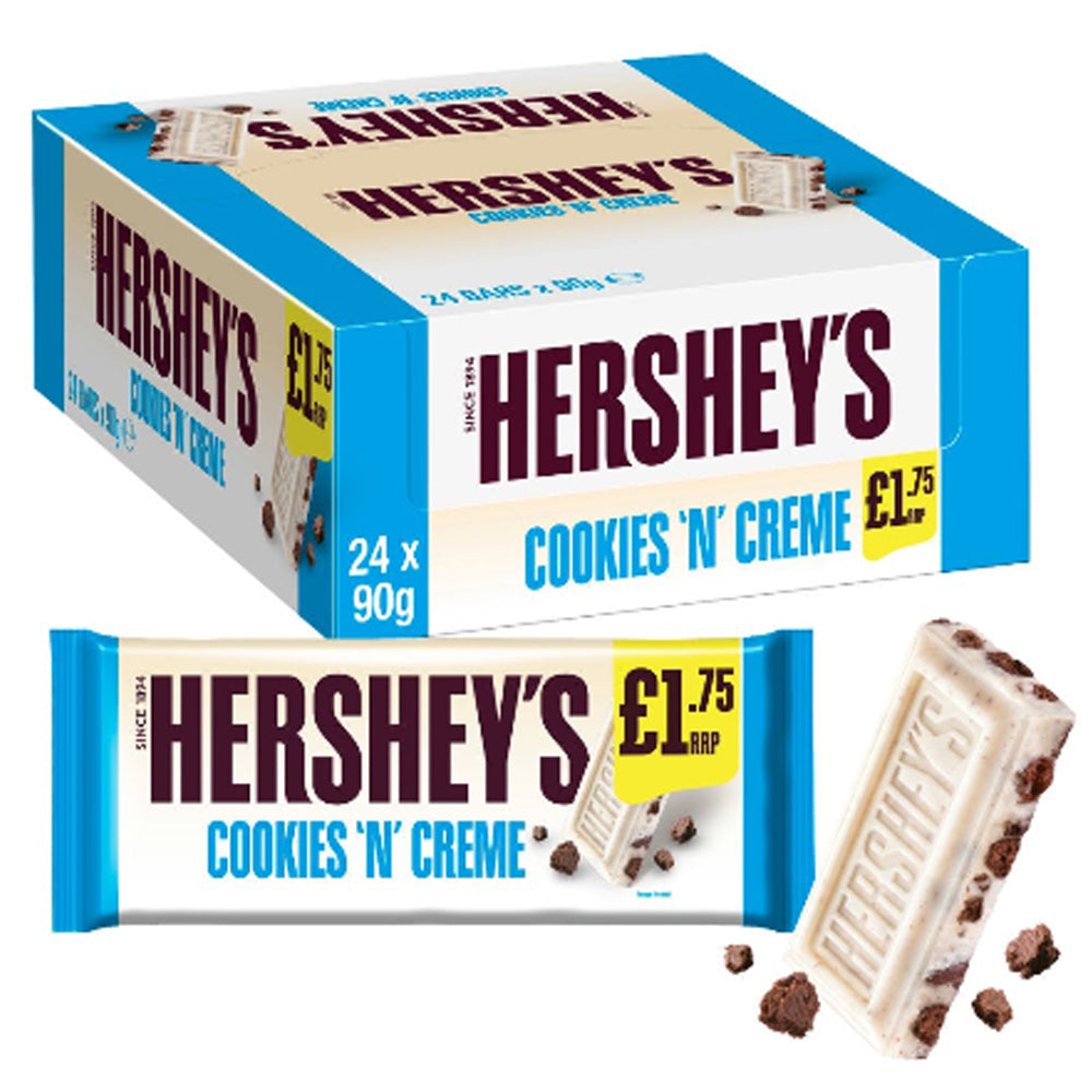 Hershey's Cookies 'N' Creme Bar 90g £1.75 PMP (Box of 24)