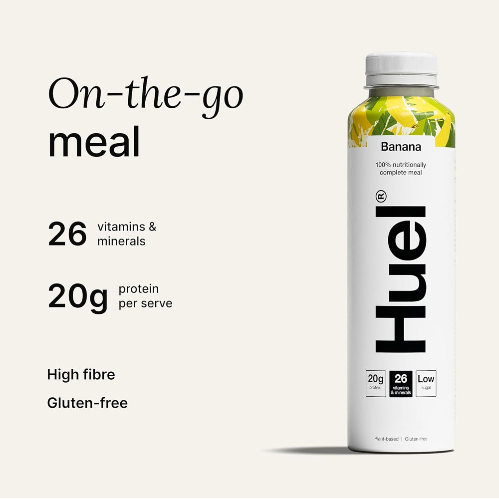 Huel Banana Flavour Ready-to-Drink Complete Meal 500ml (Case of 8)