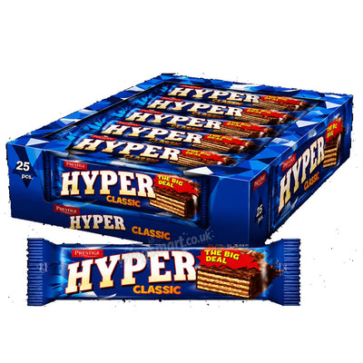 Prestige Hyper Wafers Assorted Flavours 50g (25 Bars)