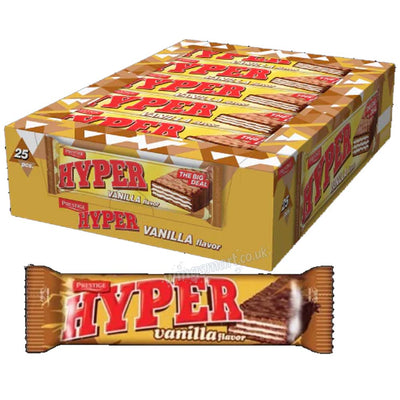 Prestige Hyper Wafers Assorted Flavours 50g (25 Bars)