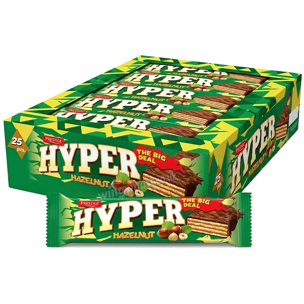 Prestige Hyper Wafers Assorted Flavours 50g (25 Bars)