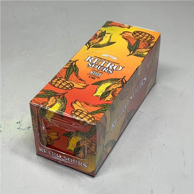 ICONIC Candy (8 PACK) Nostalgic Retro Sours Mango Flavor Candy Tin 2.12oz