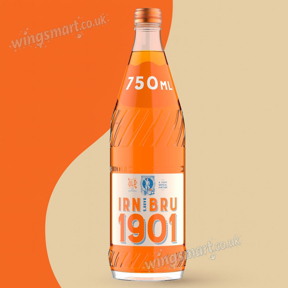 IRN-BRU 1901 Soft Drink Glass Bottle 750ml | Case of 12