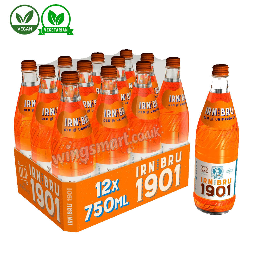 IRN-BRU 1901 Soft Drink Glass Bottle 750ml | Case of 12