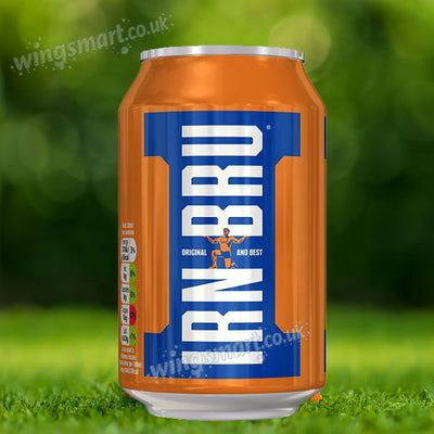 IRN-BRU 330ml Sparkling Soft Drink Can – Flavoured Soda with Sugar & Sweeteners