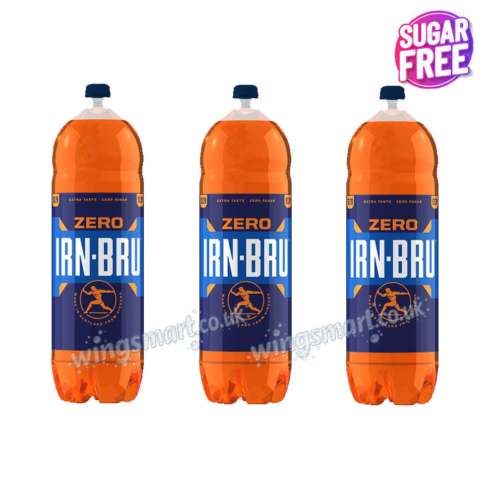 Irn-Bru Zero Sugar 2L Sparkling Low Calorie Soft Drink