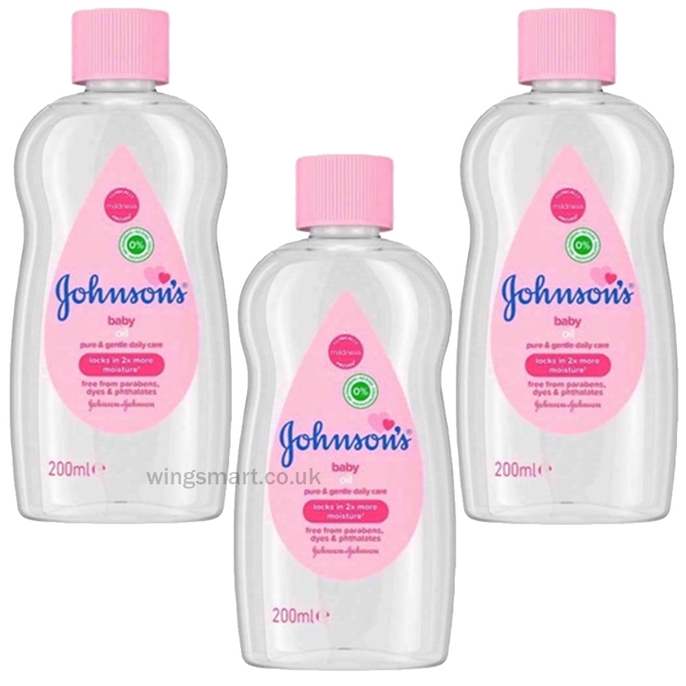 JOHNSONS BABY OIL 200ML (Pack of 3)