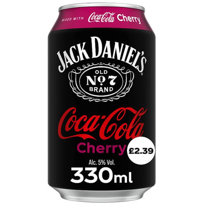 Jack Daniel's & Coca-Cola Cherry 330ml PMP (Case of 12)