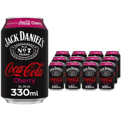 Jack Daniel's & Coca-Cola Cherry 330ml PMP (Case of 12)