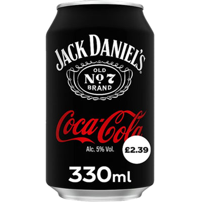 Jack Daniel's and Coca-Cola 330ml PMP (Case of 12)