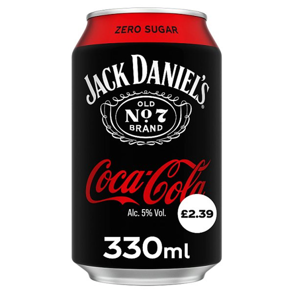Jack Daniel's and Coca-Cola Zero 330ml PMP (Case of 12)