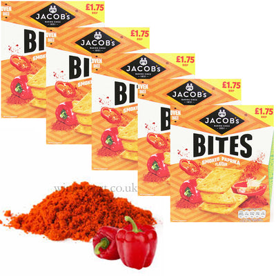 Jacob's Smoked Paprika Flavour Bites 125g PMP (Pack of 5)