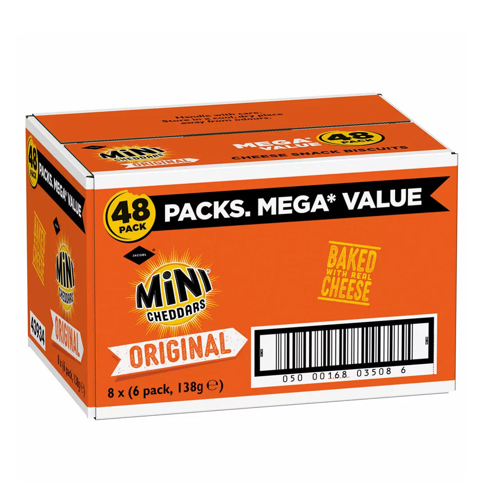Jacobs Mini Cheddars Original, 48 x 23g
