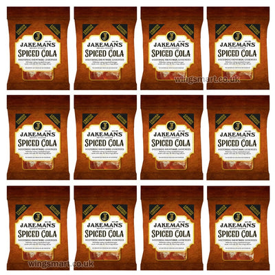 Jakemans Spiced Cola Menthol Lozenges 73g – Pack of 12 Bags | Soothing Throat Relief