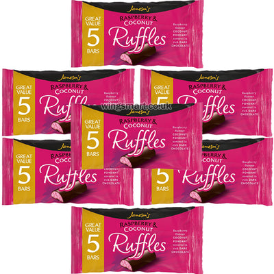 Jameson's Raspberry & Coconut Ruffles 5 Pack 130g