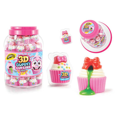 Johnny Bee 3D Gummy Cupcakes – 60 Count