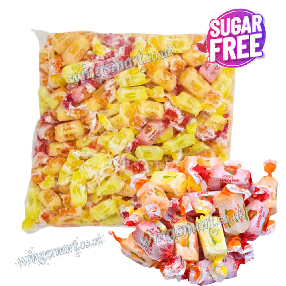 De Bron Sugar Free Toffees Caribbean Cream, Refreshing Mint & Fruity Juice