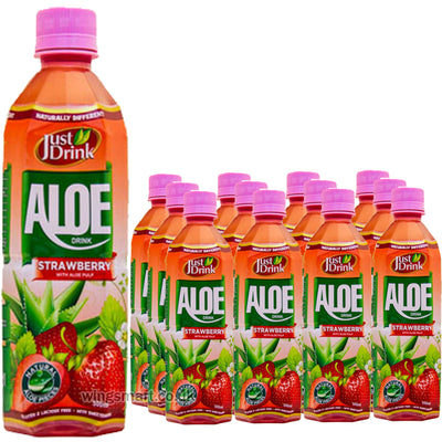 Just Drink Strawberry Premium Aloe Vera (Pack of 12)