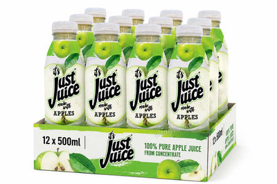 Just Juice 100% Pure Apple Juice 500ml – Case of 12
