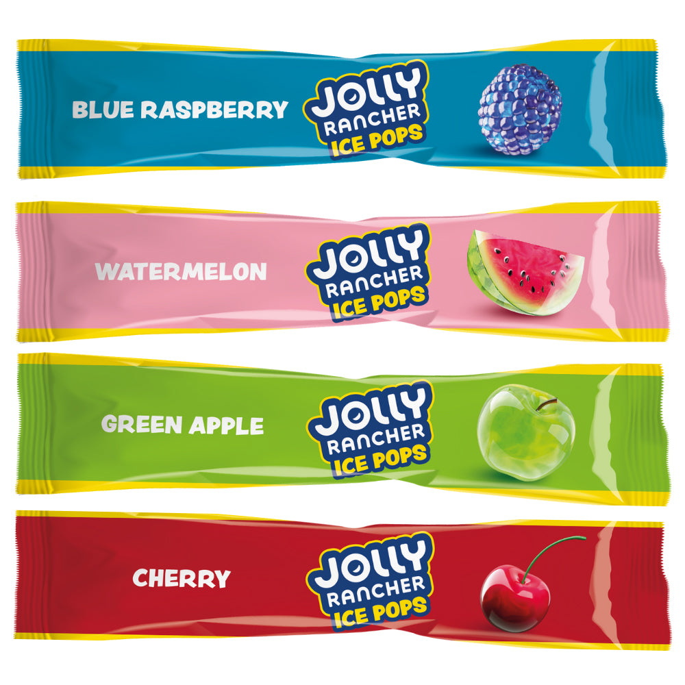 Jolly Rancher Ice Pops Multipack 10 Packs 500ml (10 Packs of 10 × 50ml)