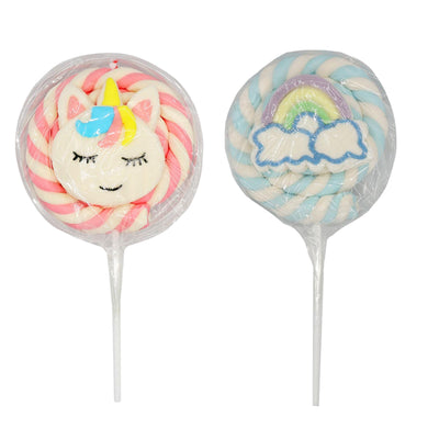 Kandy Kandy Mallow Wheel Lollipops 75g (Box of 12)